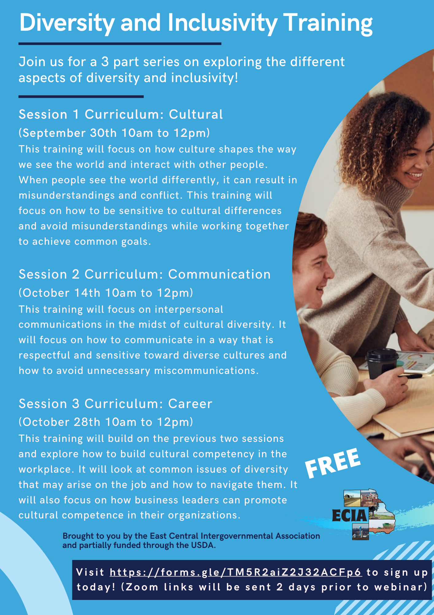 Diversity and Inclusivity Training Flyer